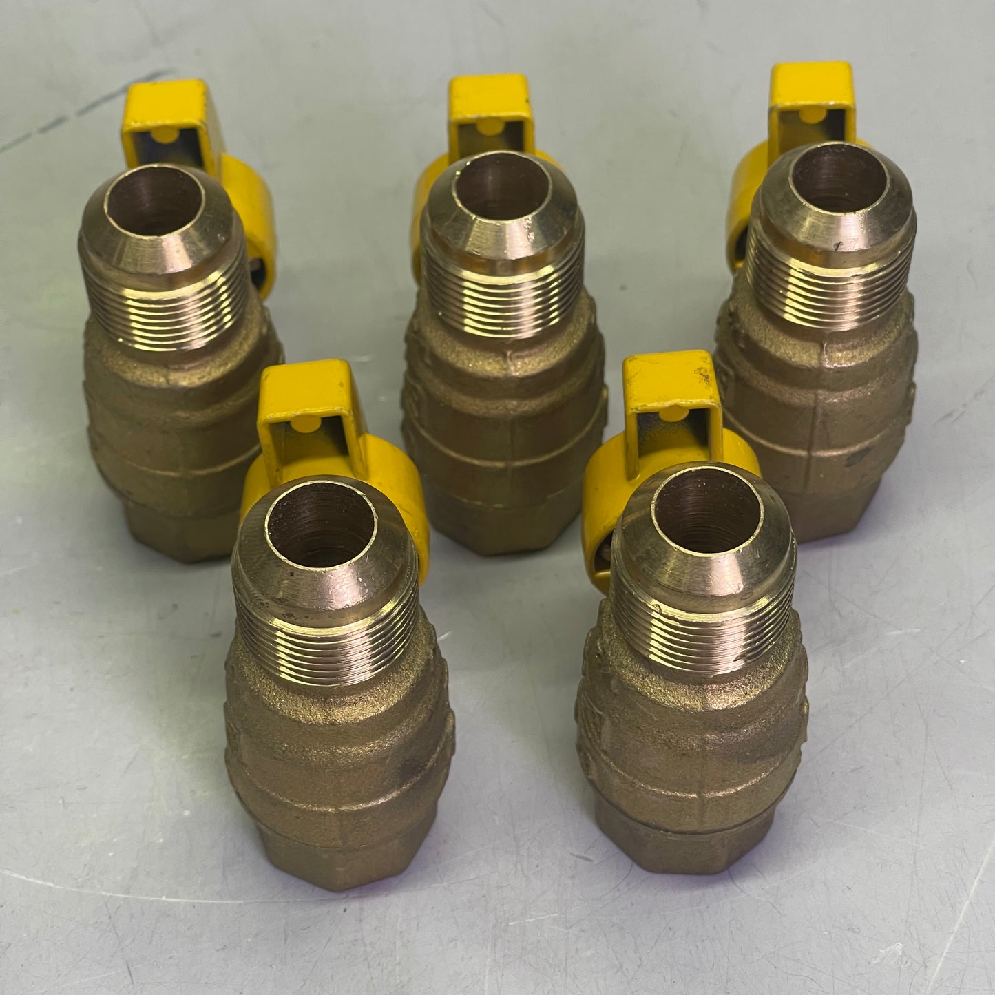 BRASSCRAFT (5 PACK) Gas Ball Valve Flare x FIP Straight 5/8" OD x 1/2" Brass