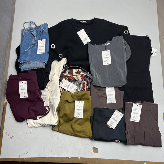 ZA@ ZARA Lot of Assorted Clothing Tops, Skirts, Bottoms & Dresses Women's Sz S & M