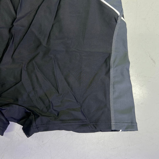 BEAUTYLN Athletic Training Swimwear Shorts One Piece Women's Sz L Black/Grey