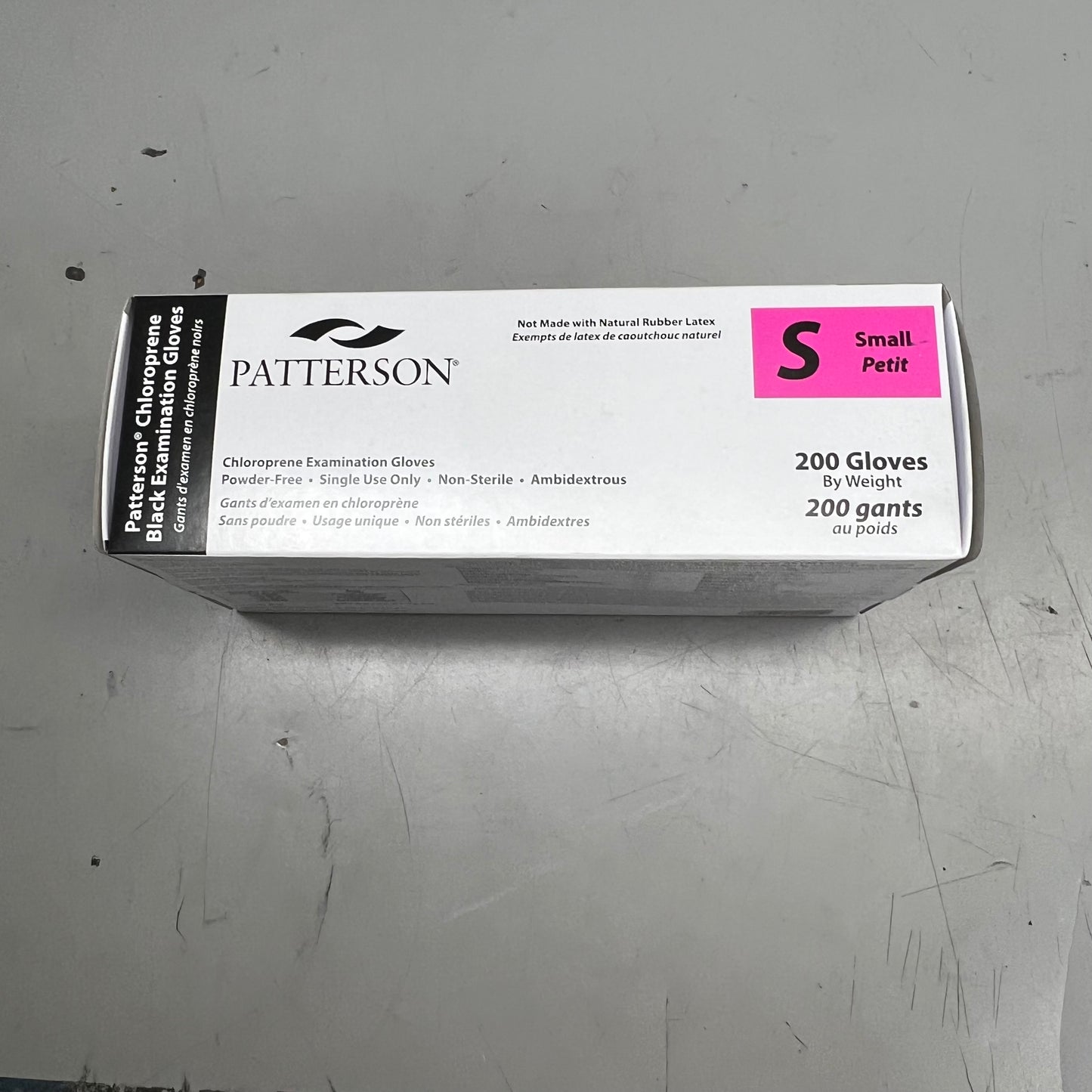 PATTERSON Chloroprene Examination Gloves Small/Petit Pink