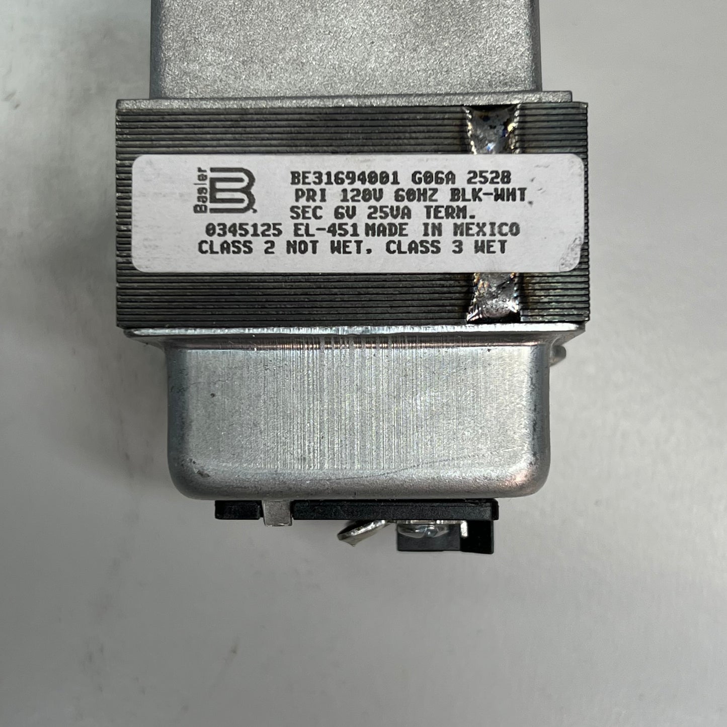 SLOAN Electrical Transformer 6V 25VA For ES-S Flushometers EL-451 0345125