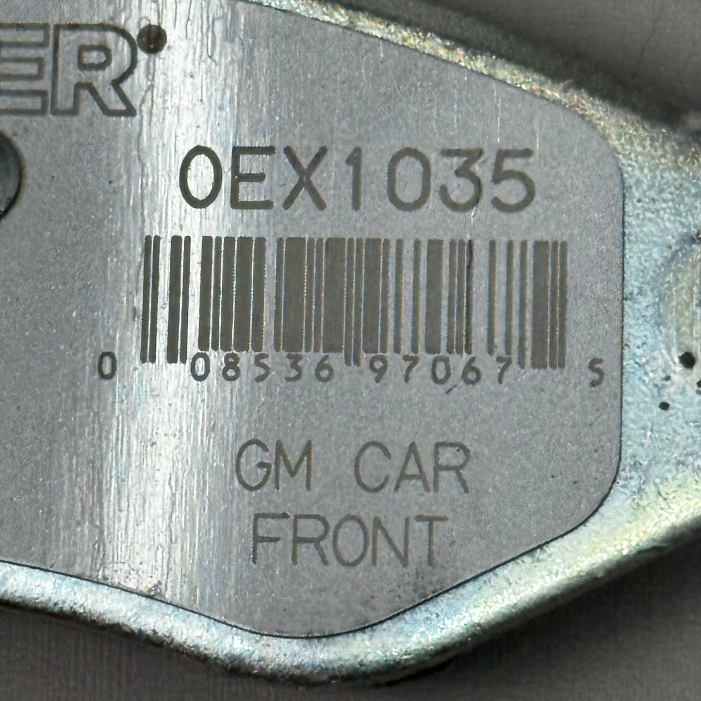 WAGNER OEx Ceramic Disc Brake Pad Set 6" x 2" Grey OEX1035