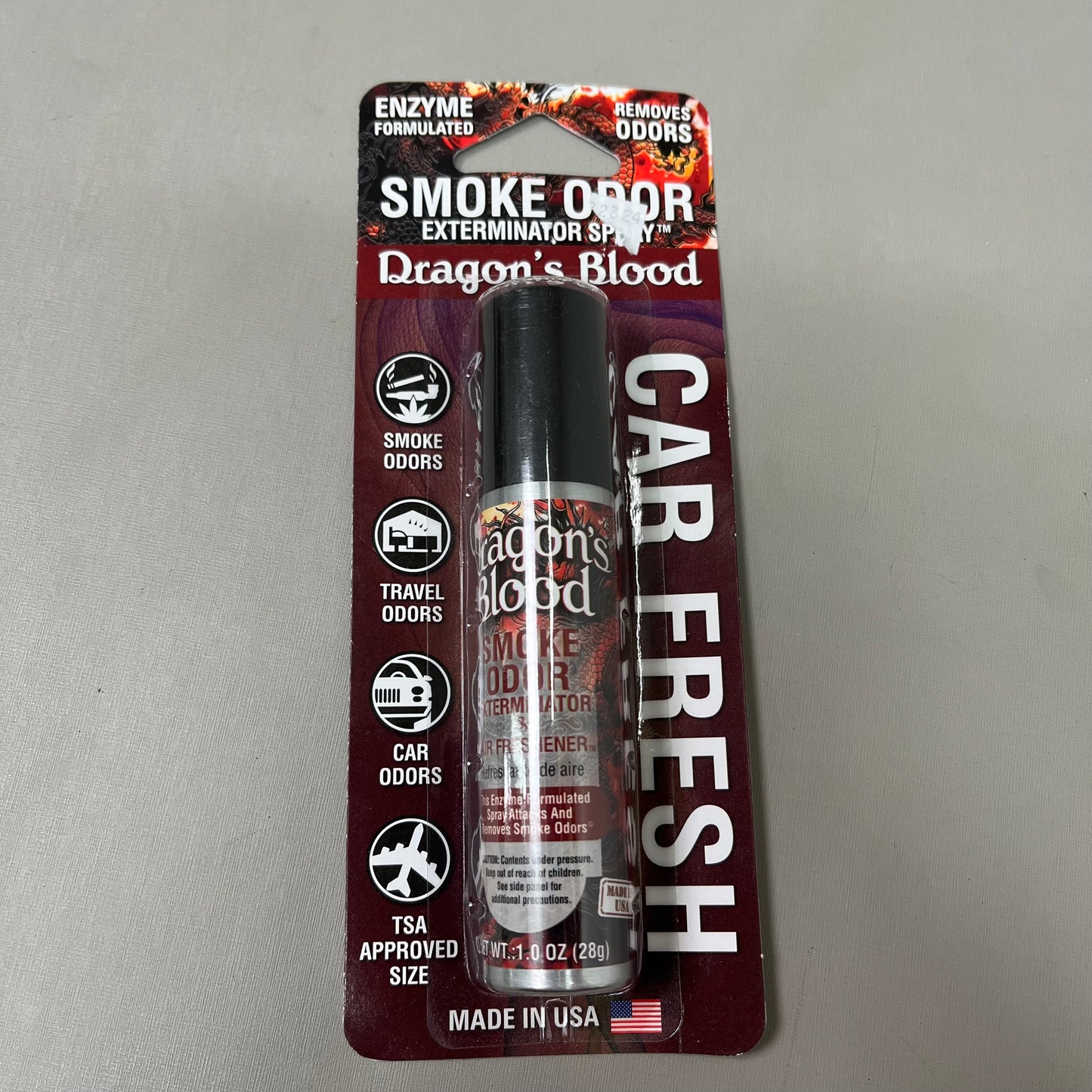 SMOKE ODOR (6 PACK) Exterminator Spray Air/Car Freshener Dragons Blood Scent 1oz