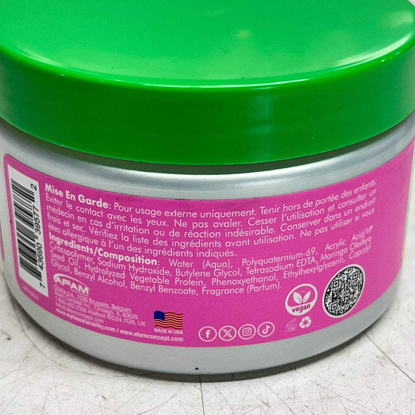 HAWAIIAN SILKY KIDS (2 PACK) Moringa Oil 14-in-1 Curl Tamer Crème 8oz LAB10040