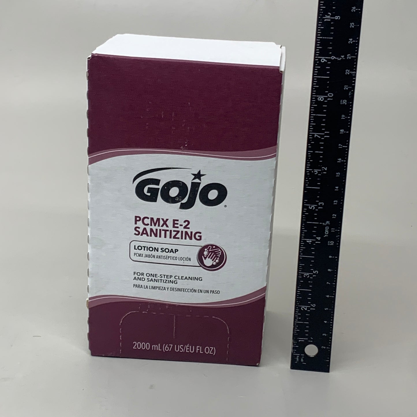 GOJO (4 PACK) PCMX E-2 Sanitizing Lotion Soap Refill 67 fl oz 2000 ml 7581-02