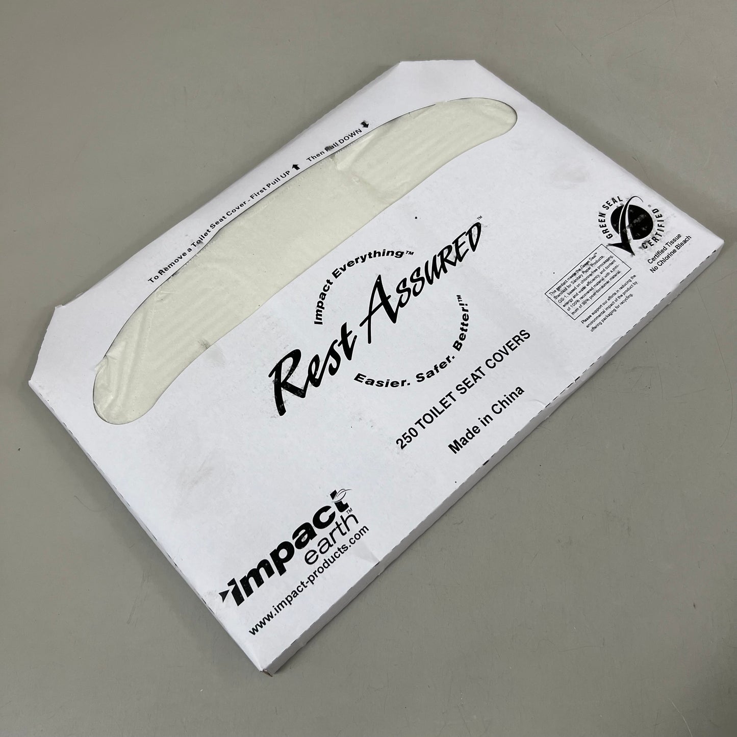 IMPACT EARTH (10 Pack) Toilet Seat Cover 250 toilet seat covers White 25121973