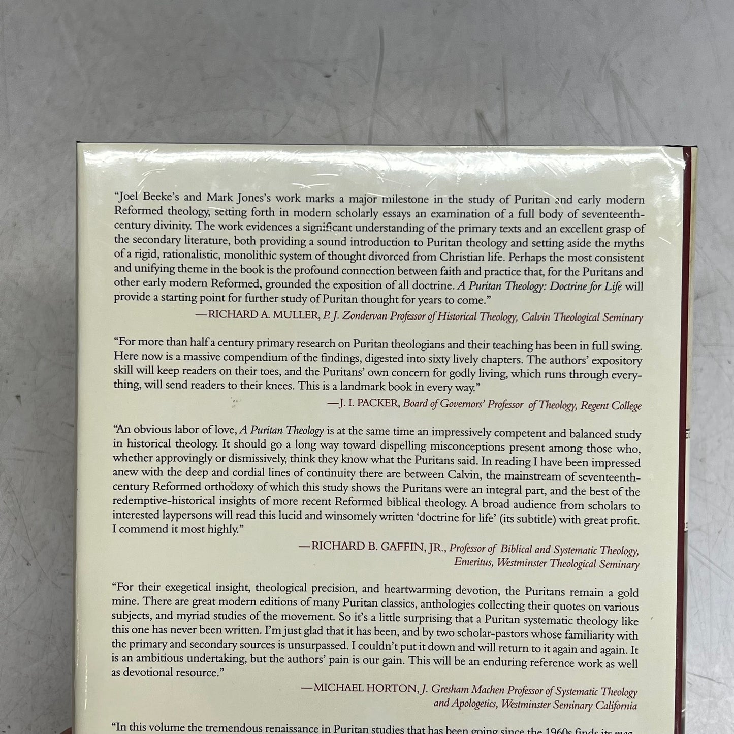 A PURITAN THEOLOGY Doctrine for Life by Joel R. Beeke & Mark Jones Hardback Book