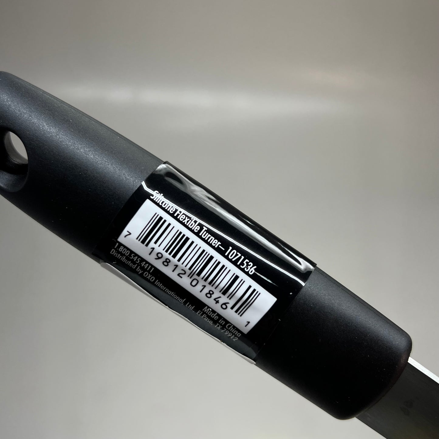 OXO Silicone Flexible Turner Stainless Steel & Non-Stick 12" Black 1071536