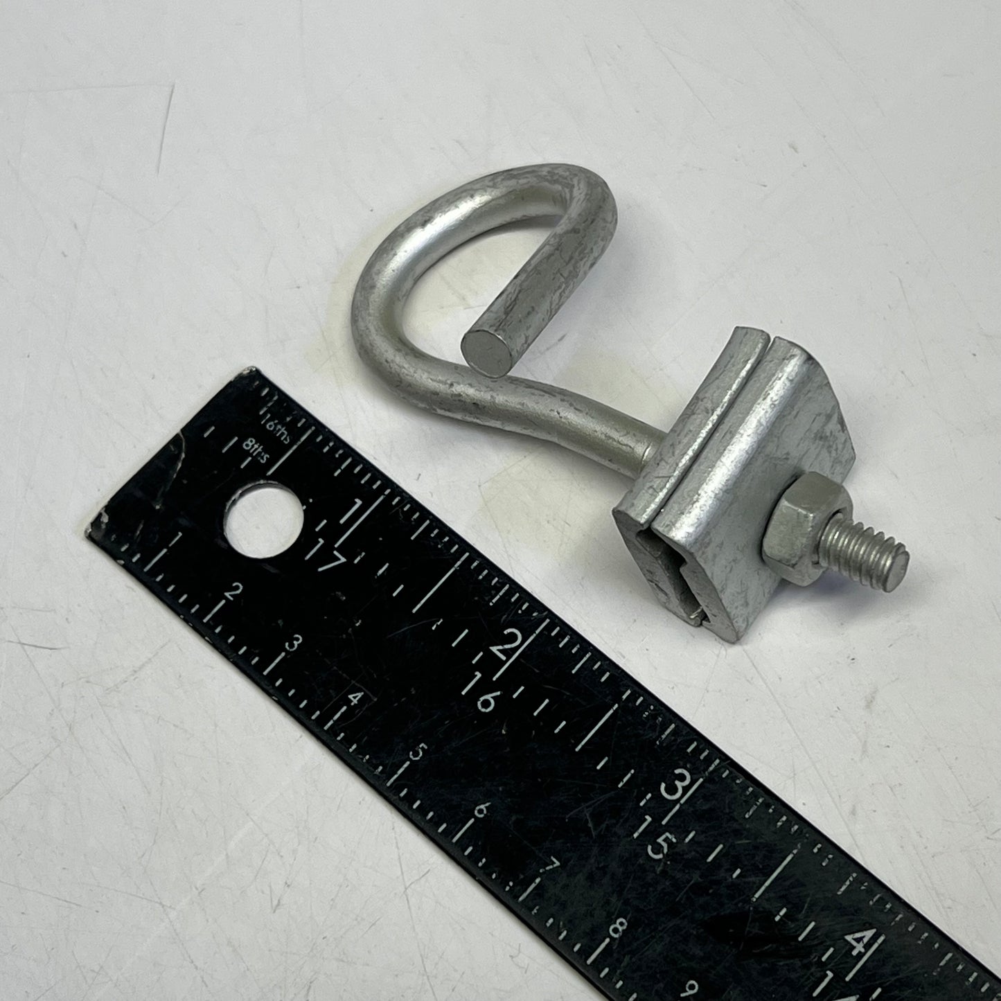 ALLIED BOLT (100 PACK) Q Span Clamp Grade 2 Steel 1/4" Dia Pig Tail Silver 4042
