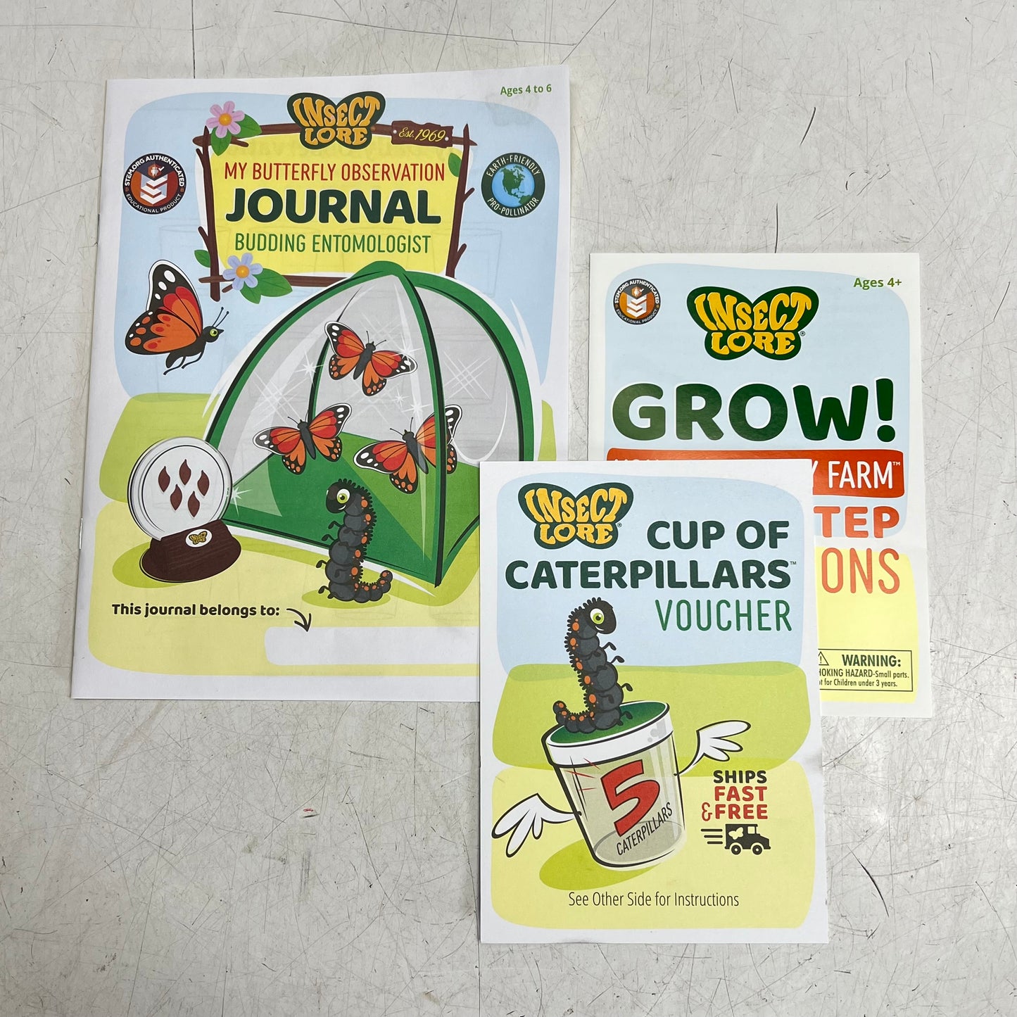 INSECT LORE The Original Raise & Release Butterfly Farm Life Cycle Kit  1015