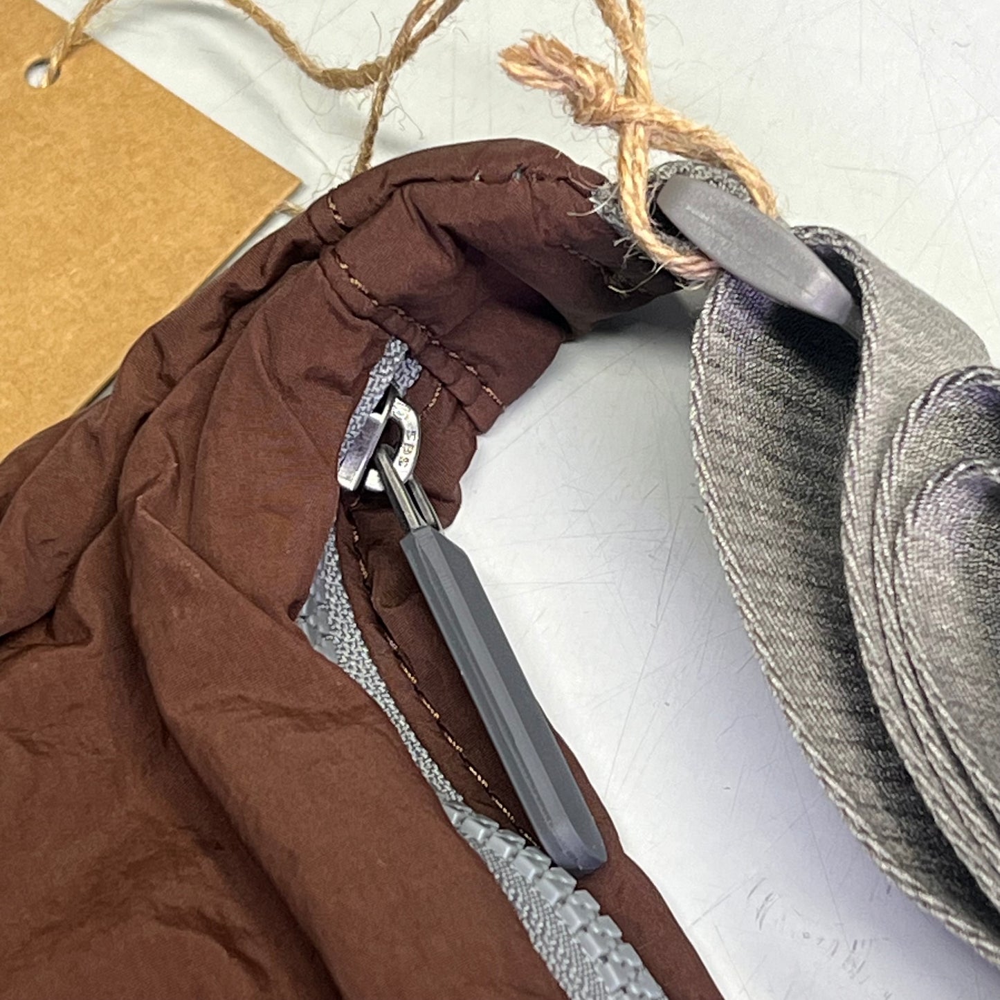 ORI LONDON Farringdon Bag Made From Taslon One Size 6"x11"x3.5" Chocolate