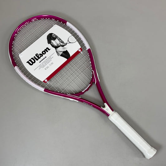 WILSON Intrigue Adult Tennis Racquet Grip 4 1/4" 113 Sq In 8.9 Oz Pink/White WR083520U2