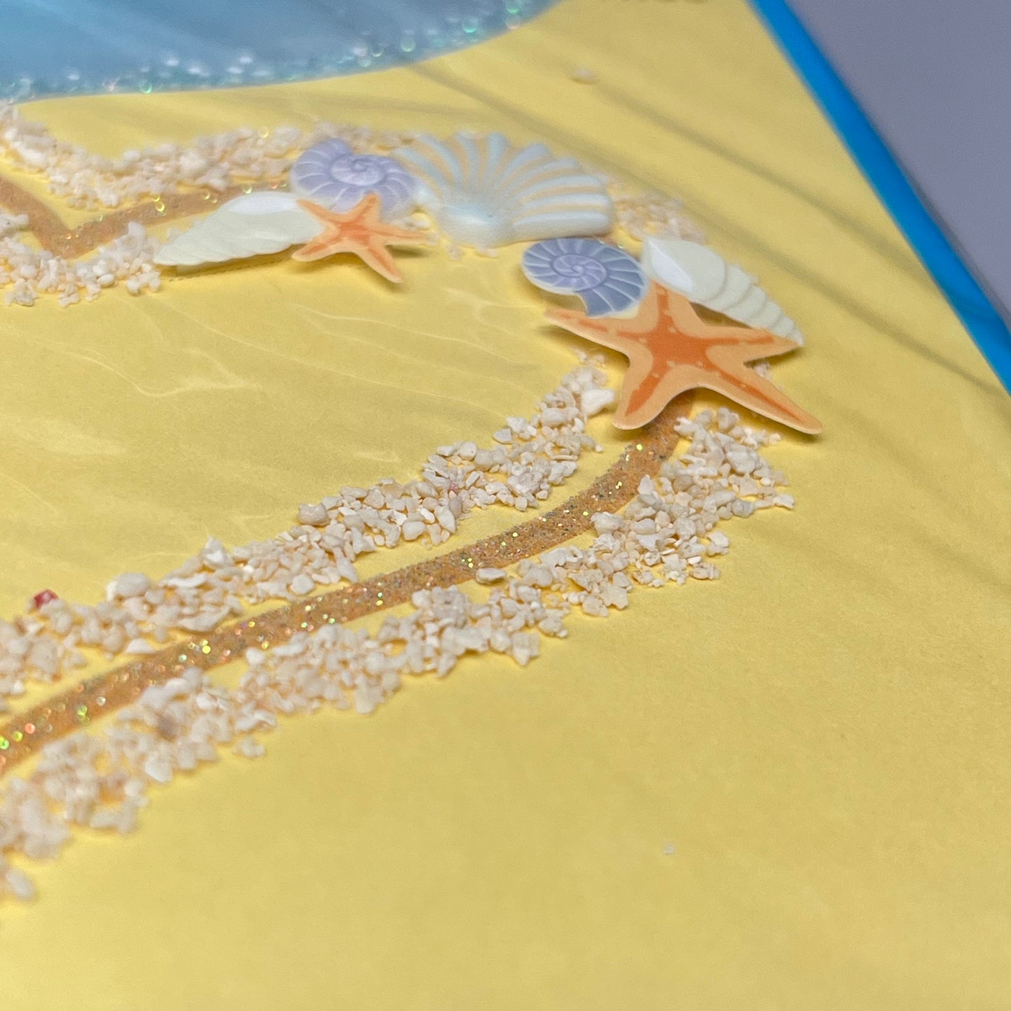 PAPYRUS (3 PACK) Heart Beach Blank Card 3D Made From Real Sand  6.5" 006532684