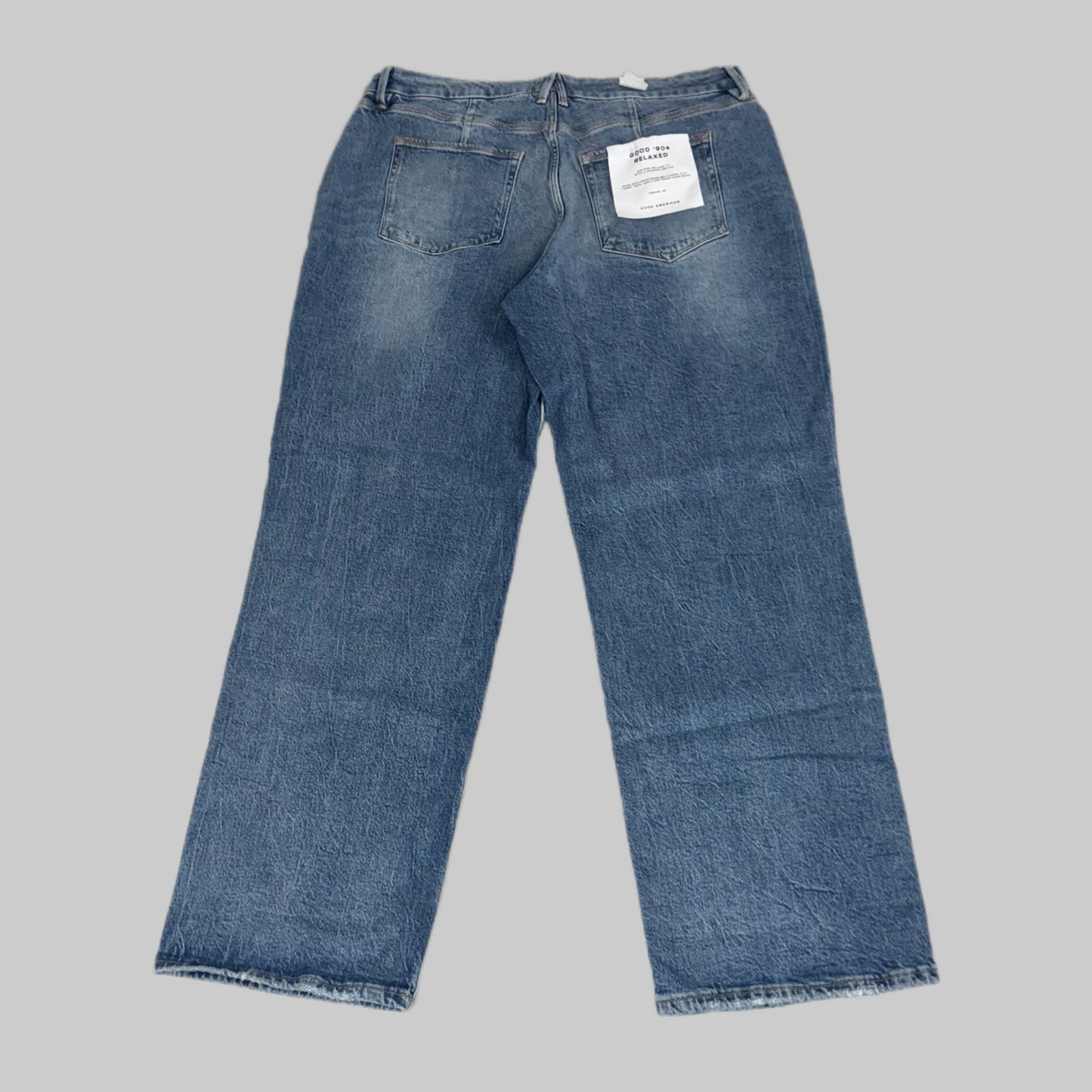 GOOD AMERICAN Good 90's Relaxed Jeans Women's Sz 14 Indigo575 GNI384T