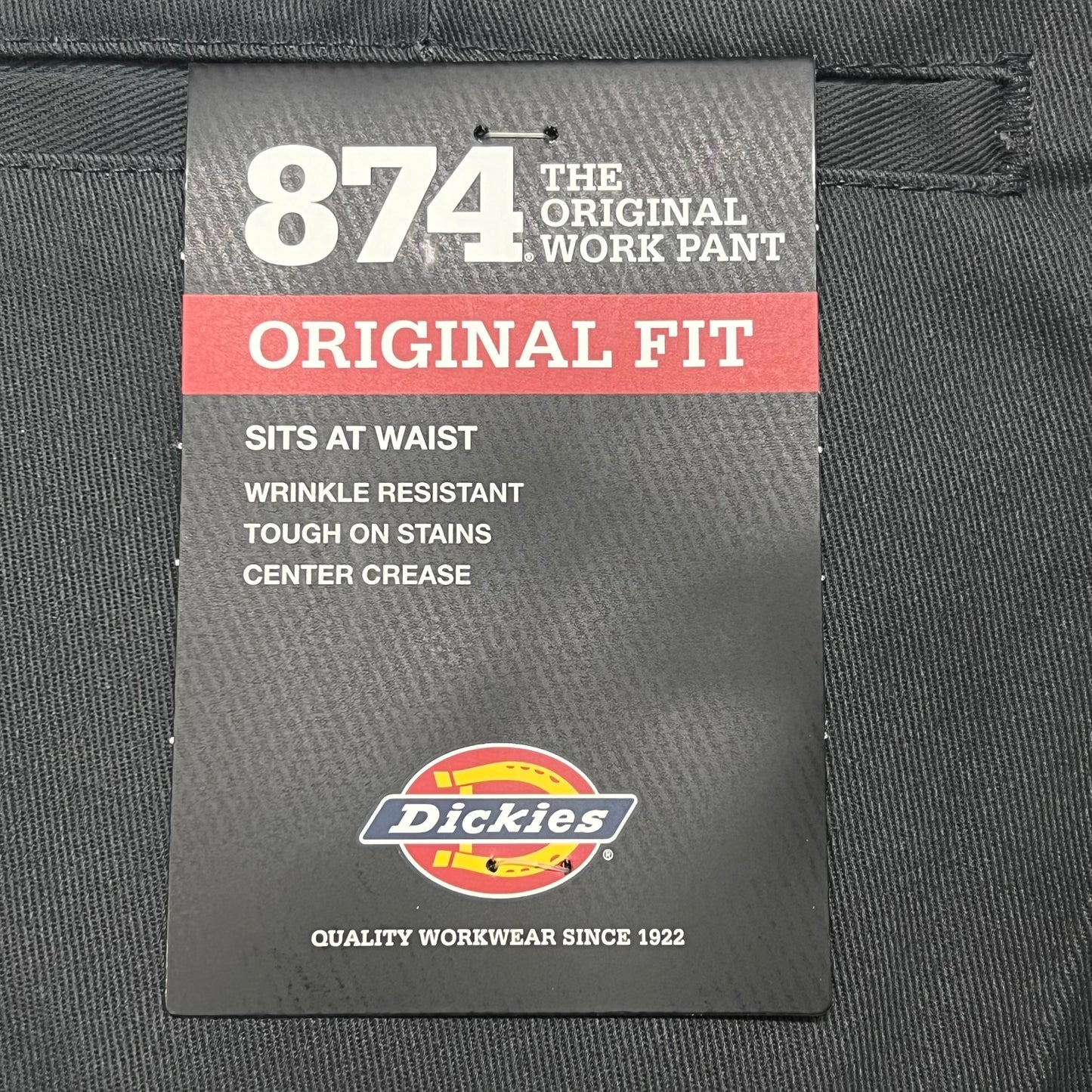 DICKIES Original 874 Original Fit Work Pants Men's Sz 30X32 Charcoal Grey 874CH