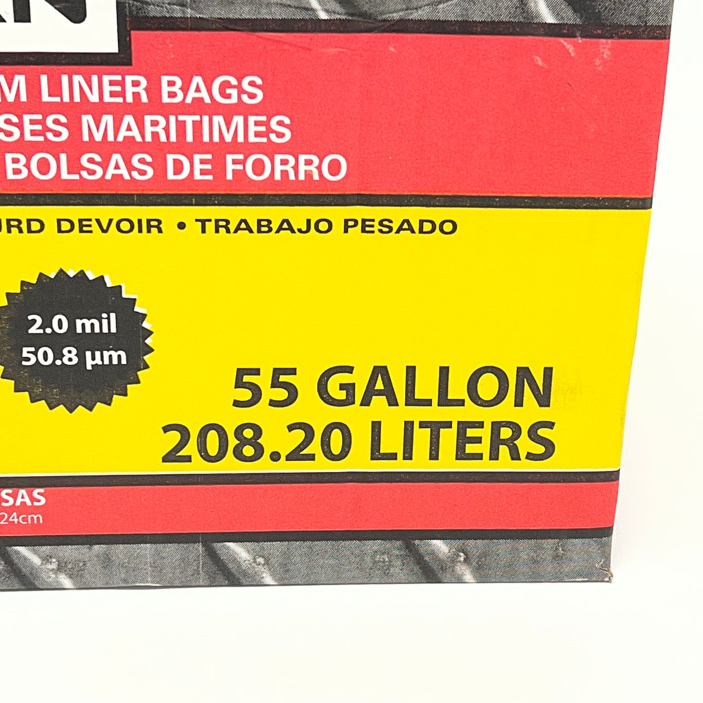 ZA@ VULCAN (40 BAGS) Drum Liner Bags Sz 55 Gal. PK-PS0190B (As-Is) Damaged Box