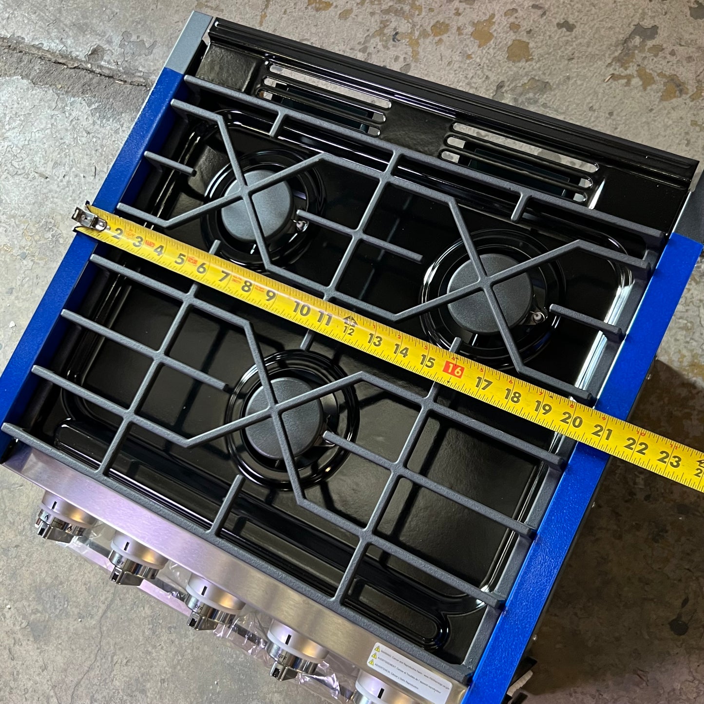 PROFILE RV Range Oven Drop-In LP Gas Stovetop Sz 16.25" x 21.5" x 21.5" - PLD617RTSS/PLD621RTSS