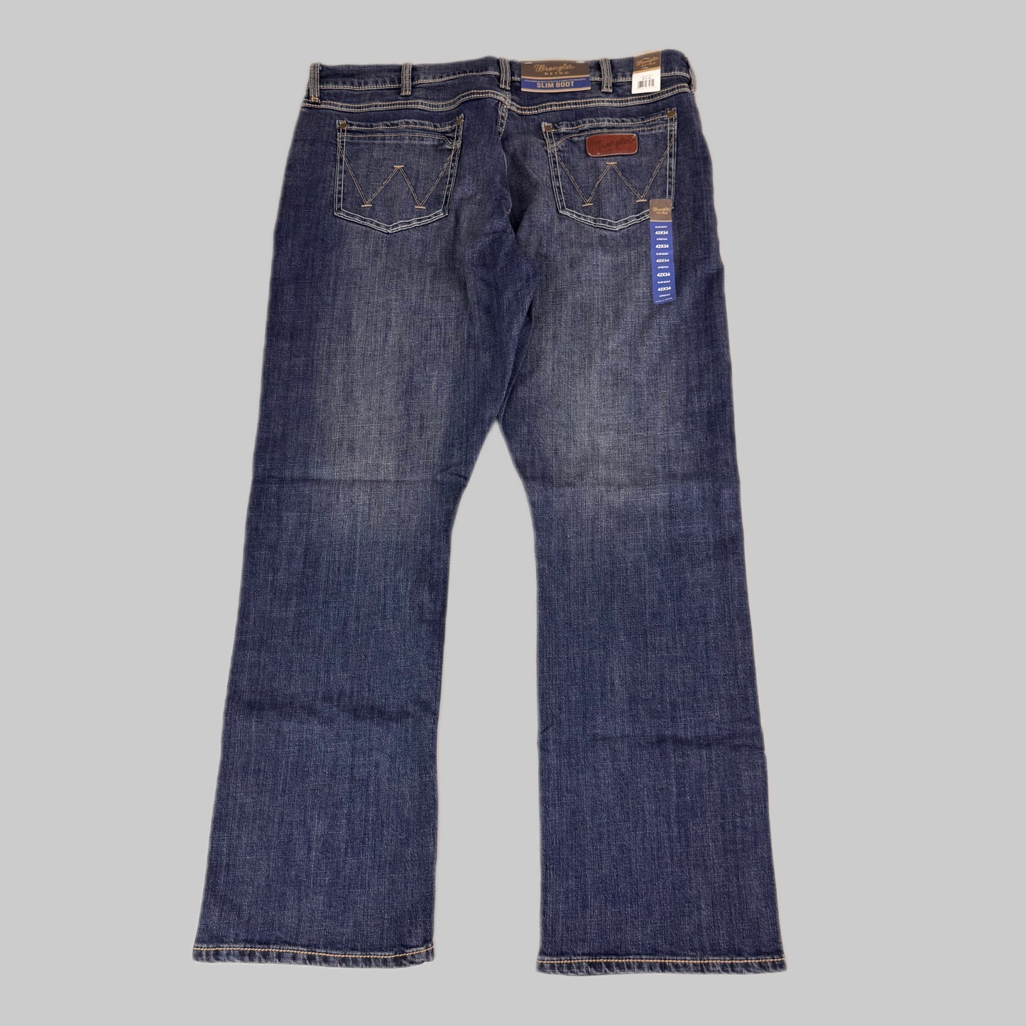 WRANGLER Retro Slim Boot Jeans Mens Pants 42 x 34 Layton 10WLT77LY