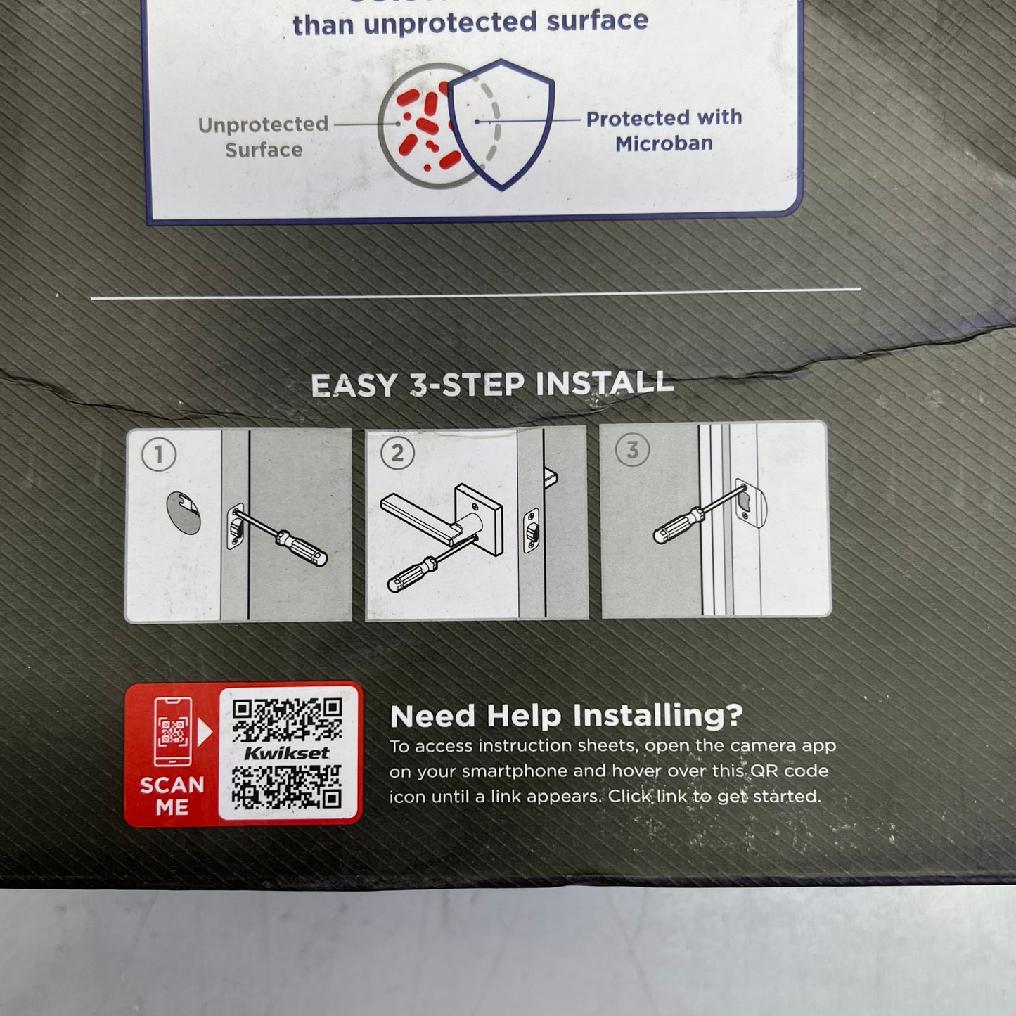 KWIKSET Halifax Privacy Lever Right Or Left Handed Matte Black 97300-949