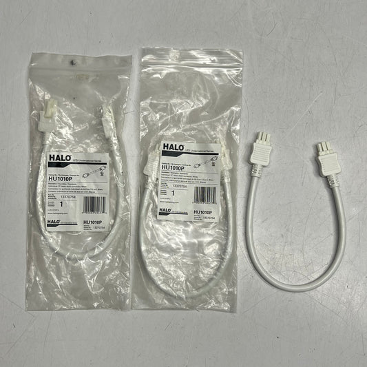 HALO (3 PACK) Led Luminaire Daisy Chain Connector 12" 120 VAC White HU1010P
