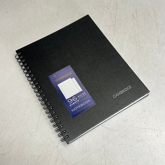 MEAD 1-subject Professional Notebook Wide Ruled 8.5" x 11" 96 Sheets Black 06100