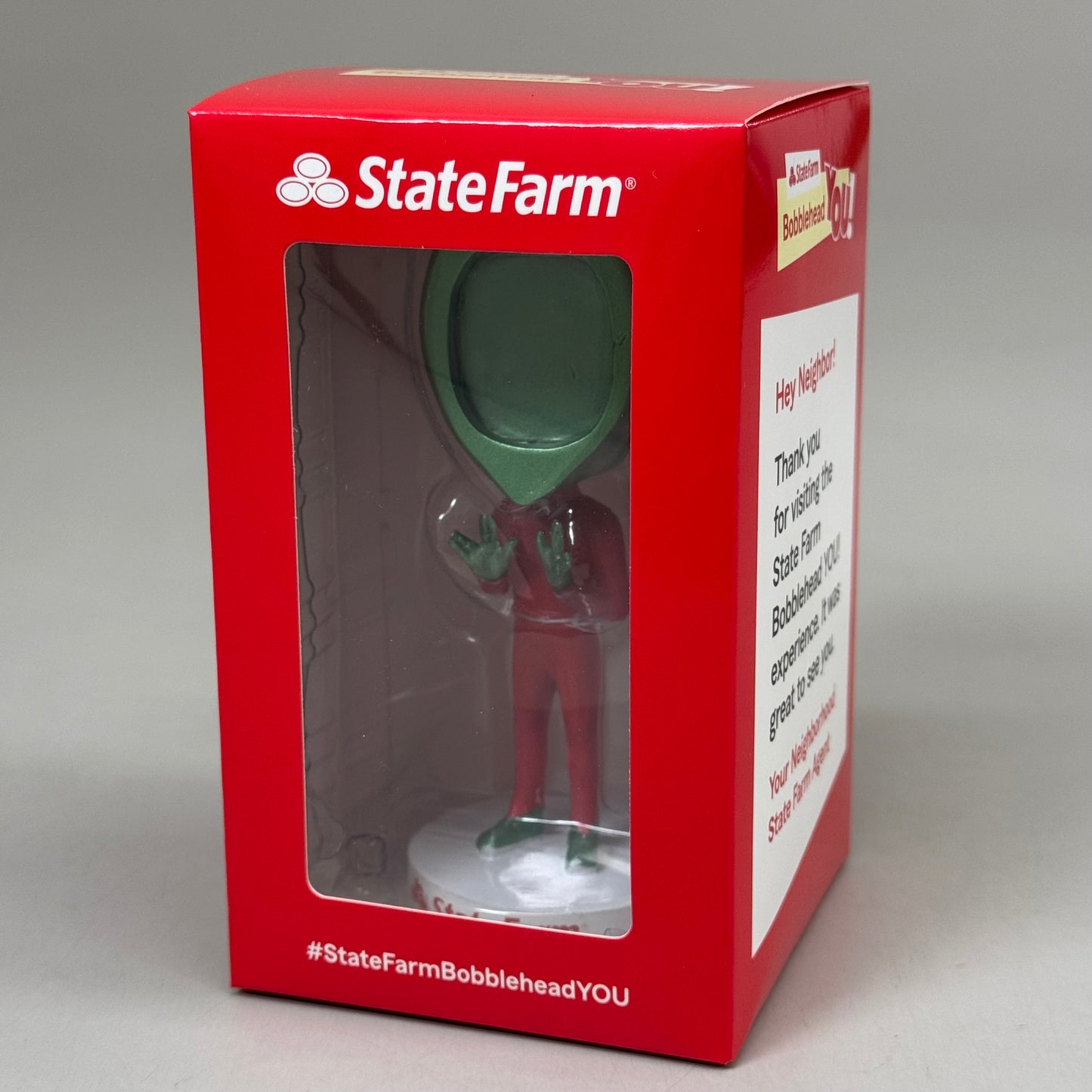 STATE FARM Alien Bobblehead You Picture Frame Figure Collectible (In Box)