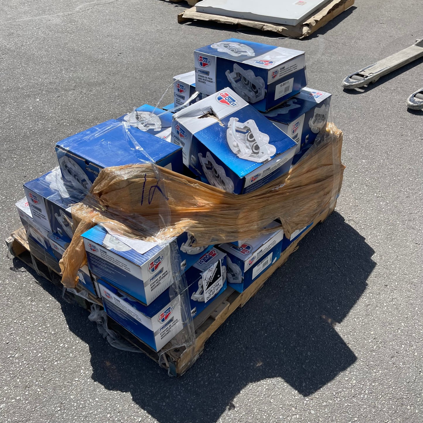 ZA@ Pallet of CAR QUEST (~18 Units) Premium Coated Brake Calipers (see images)