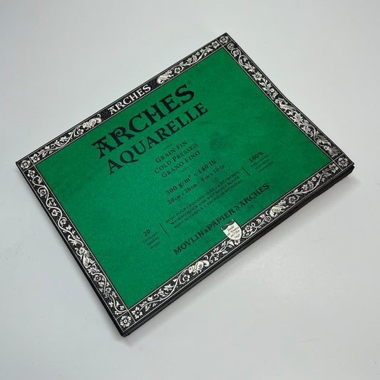 ZA@ ARCHES (2 PACK, 20 SHEETS EACH) Watercolor Block Cold Pressed  140 lb 8x10" (As-Is)