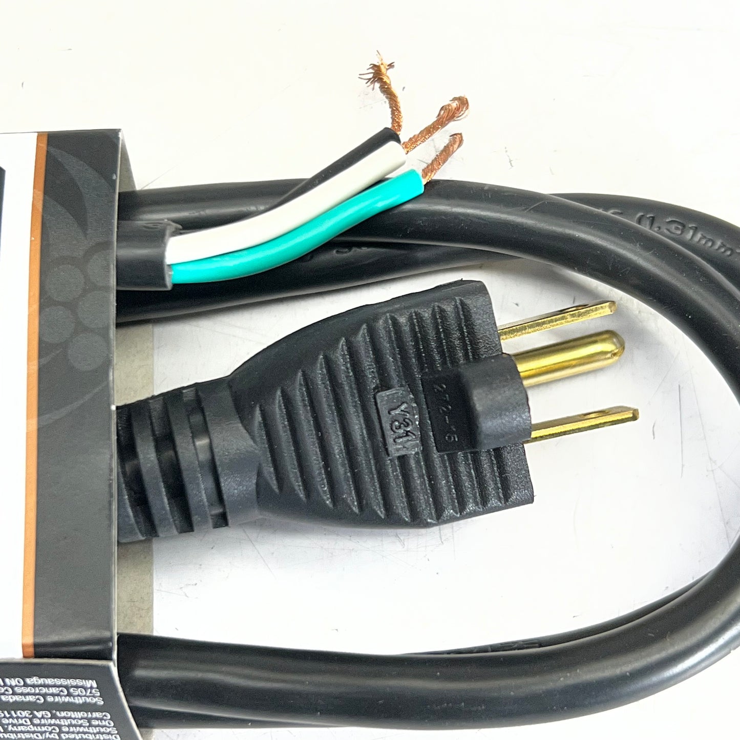 SOUTHWIRE Prong Black Universal appliance Appliance Power Cord 13A Sz 6ft, 9706SW8808