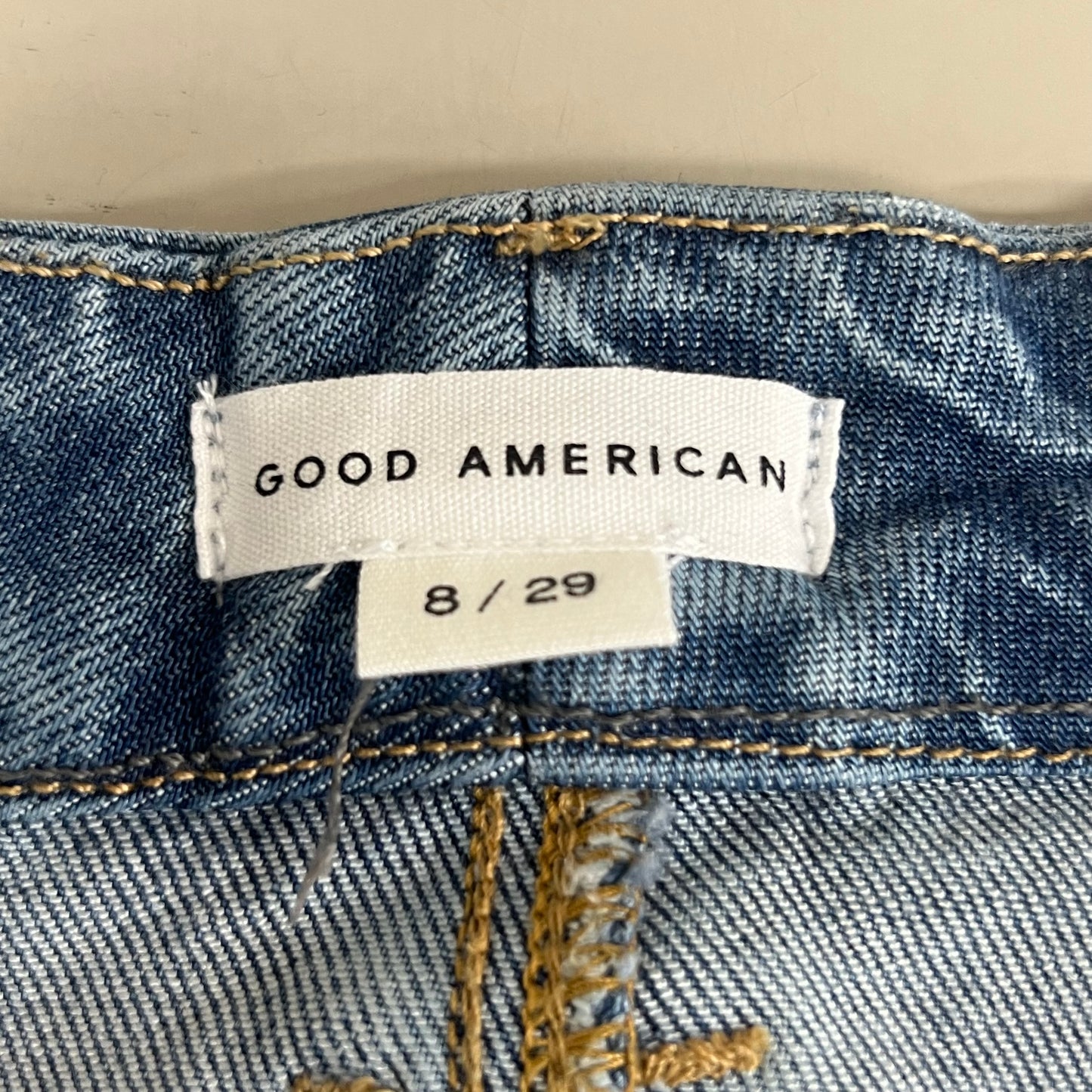 GOOD AMERICAN Good Classic Slim Bootcut High-Rise Jeans Women's Sz 8 Indigo627 GCLBDV220T