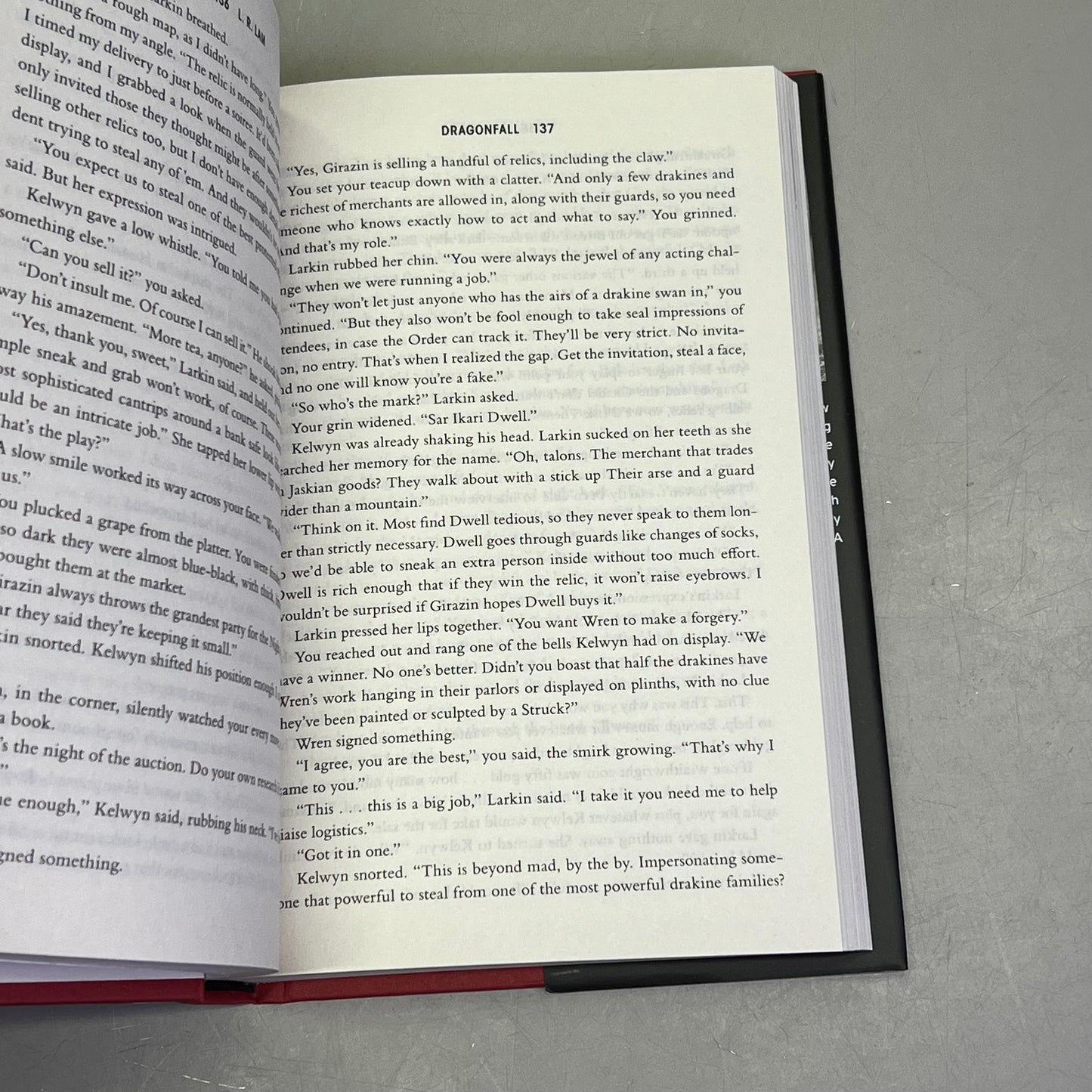 DRAGON FALL Fantasy Book 1 Of 2 Dragon Scales By L. R. Lam Hardback Book