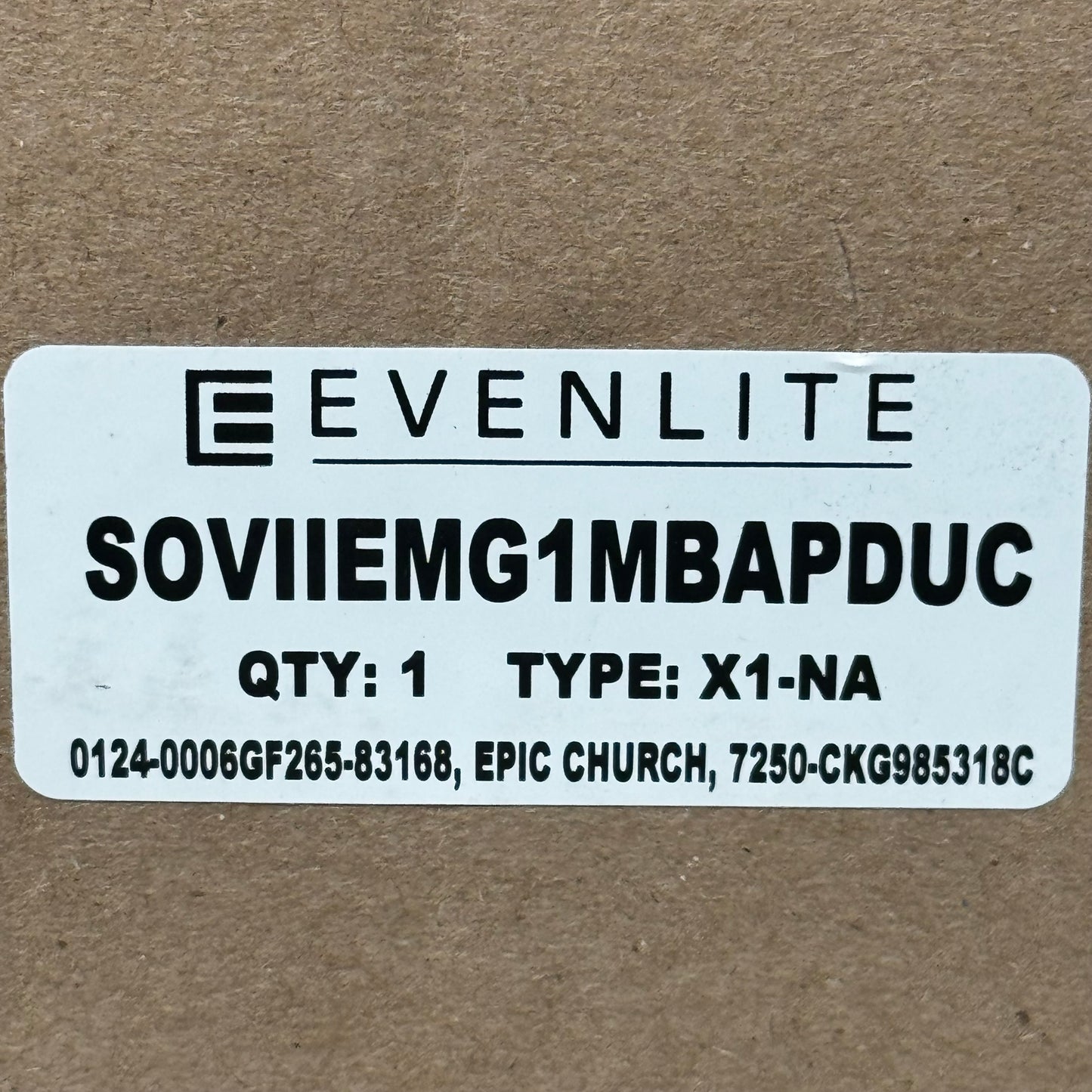 EVENLITE Exit Sign Hang Up Kit W/ Green Exit Sign & Hardware SOVIIEMG1MBAPDUC