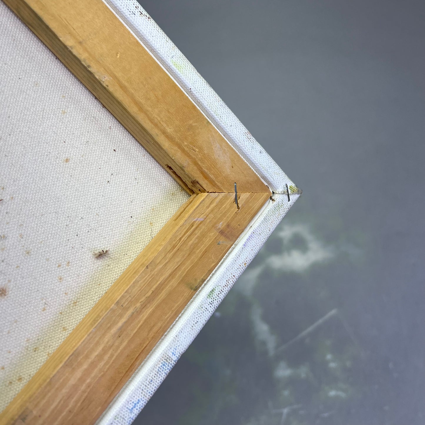 VERNA MARIE (CAMPBELL) Textured Oil Painting On Canvas Lotus Pond 18"x14"