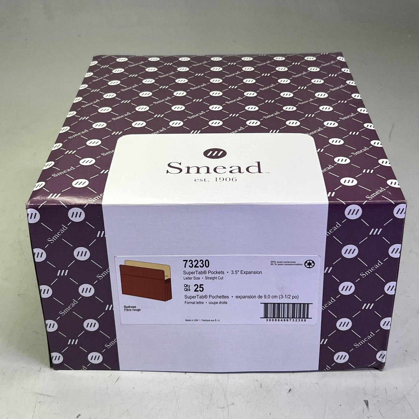 SMEAD (25 PACK) File Folders Sz 3.5" Expansion 73230