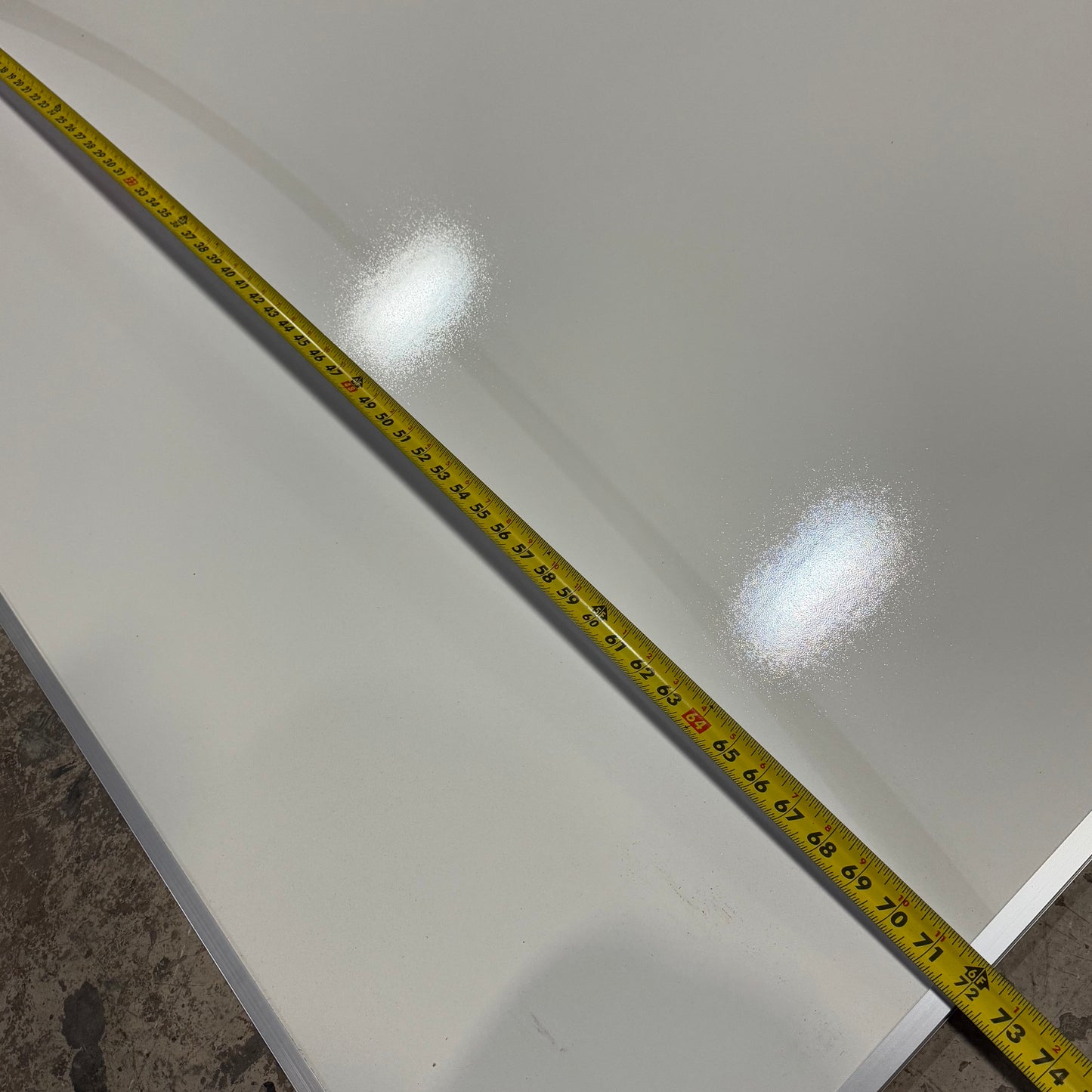 ZA@ MEAD Wall Mount Dry Erase Whiteboard Sz 72”Wx48”H (AS-IS, Minor Damage)