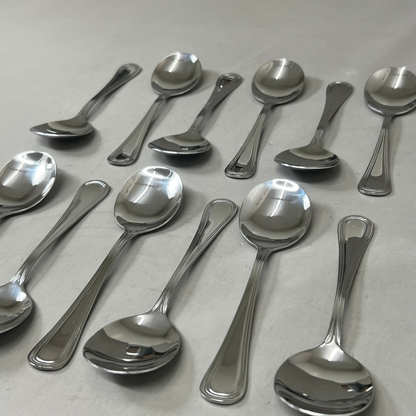 ABERT (12 Pack) Matisse Vintage Soup Spoon 6.8" Stainless Steel FP486