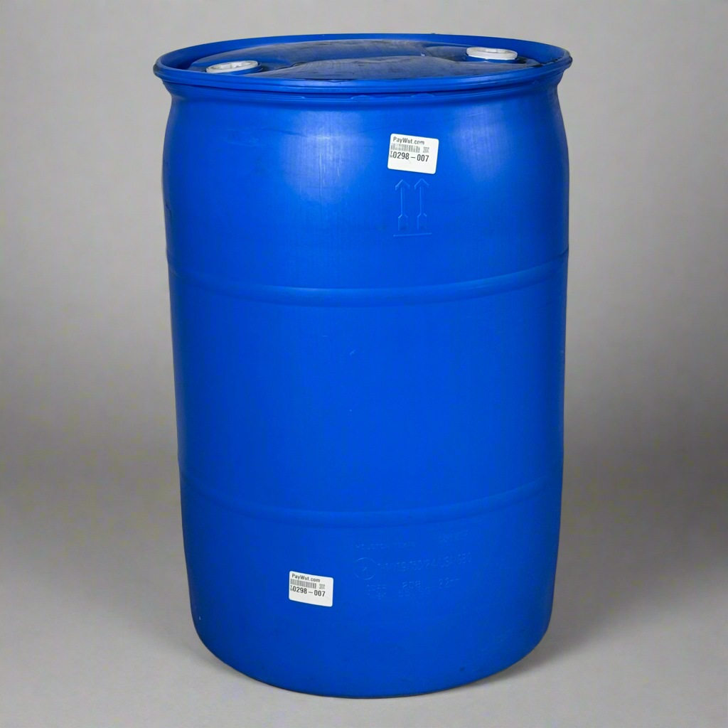 ZA@ GREIF Empty Blue Drums 55 Gallons/208L USA/R1874/24RL Sz 34.5”Hx22.5”D (New)