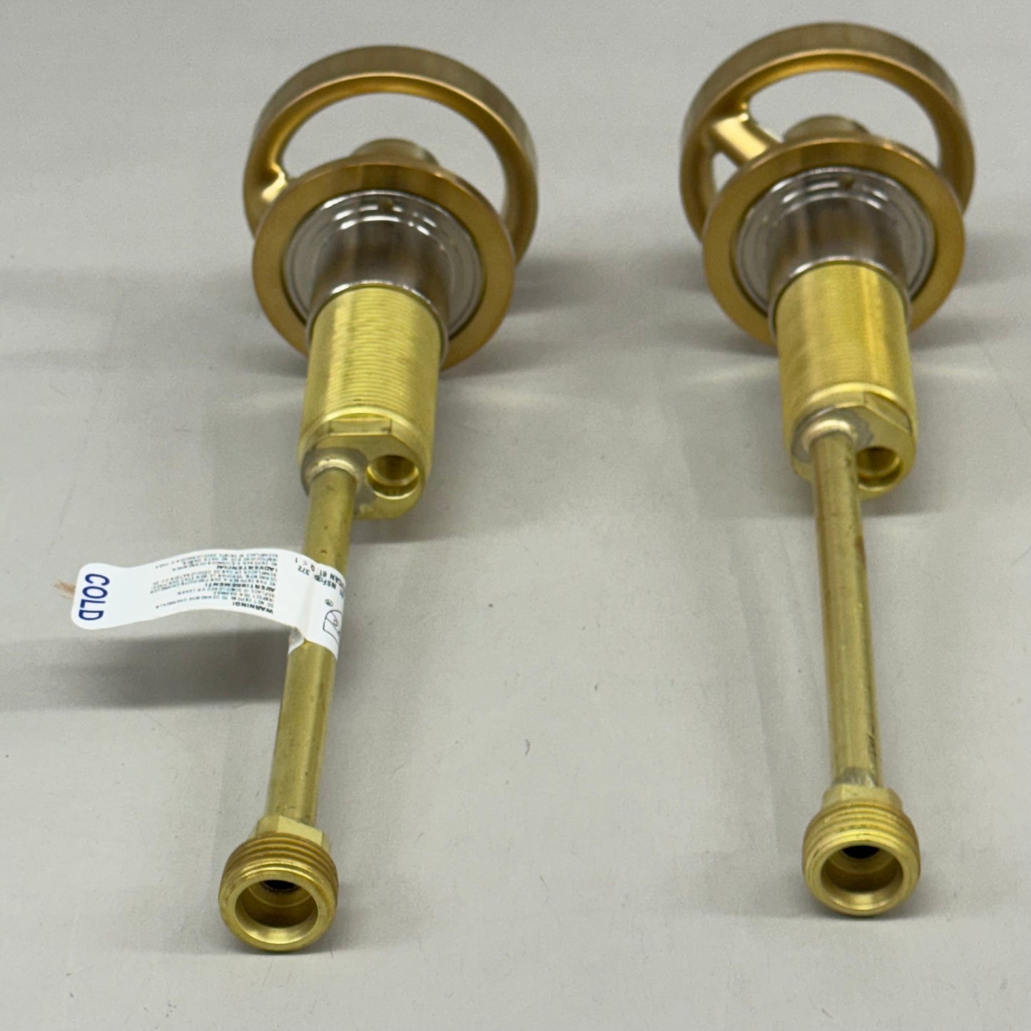 KOHLER Bathroom Sink Handle Set Vibrant Brushed Moderne Brass 77974-9-2MB