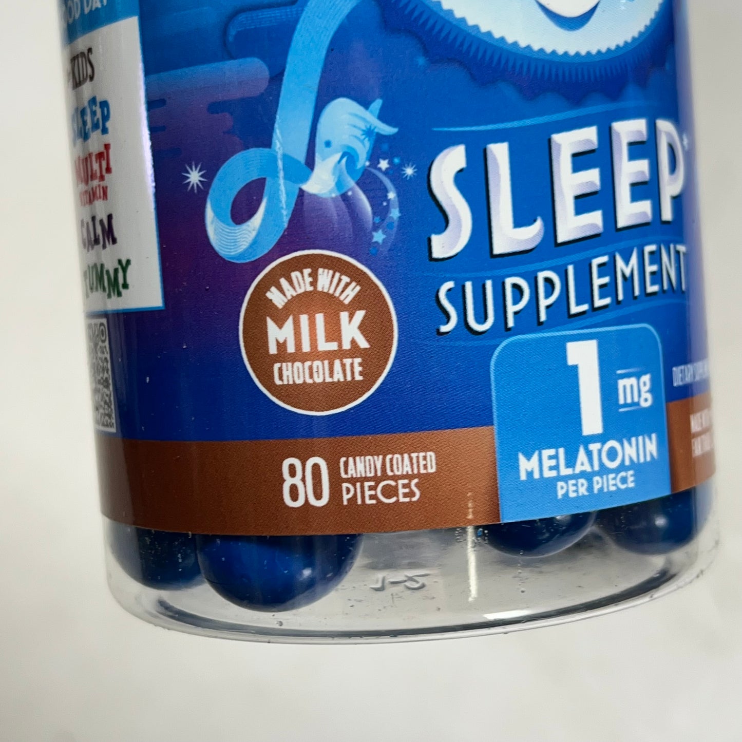 GOOD DAY (80 PIECES) Chocolate Adult Sleep Supplement 1 MG Per Piece BB 08/27