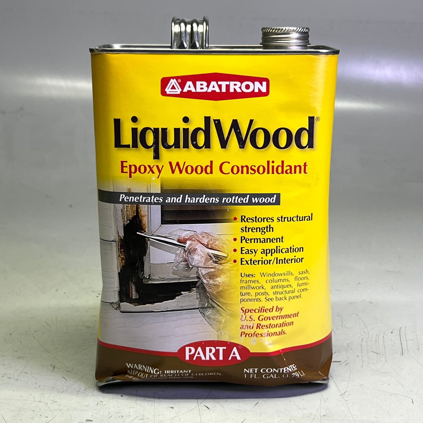 ZA@ ABATRON (2 PACK) Liquid Wood Epoxy Wood Consolidant 1 Gal. (New Other, Cosmetic Damage)