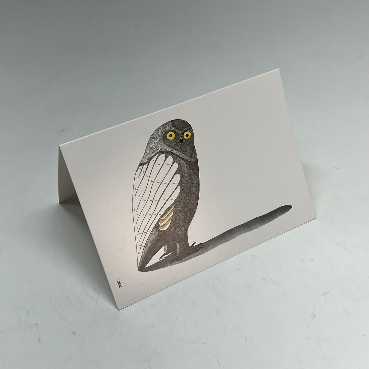 POMEGRANATE (20 PACK) Owls Inuit Art From Kinngait Notecards W/ Envelopes 4x6"