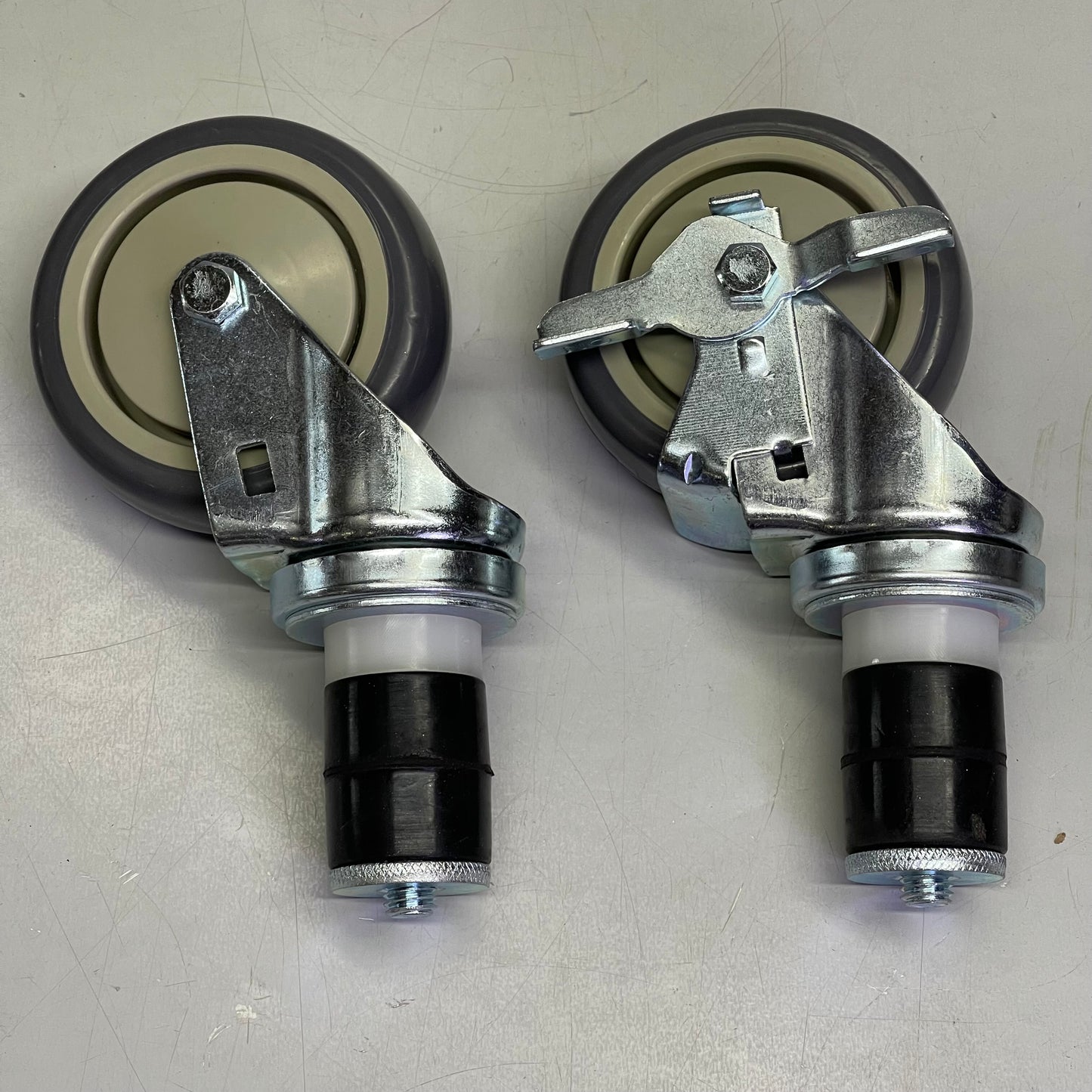 KUTLER (4 PACK) Caster Wheels 4" Dia Steel & Grey KT-4W