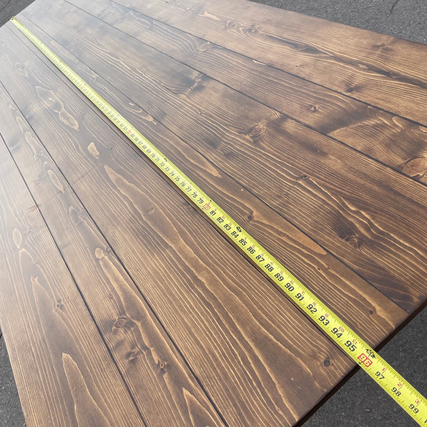 Z@ FLASH FURNITURE Hercules Series Antique Rustic Folding Dining Table 8' x 40" Wood 889142210160