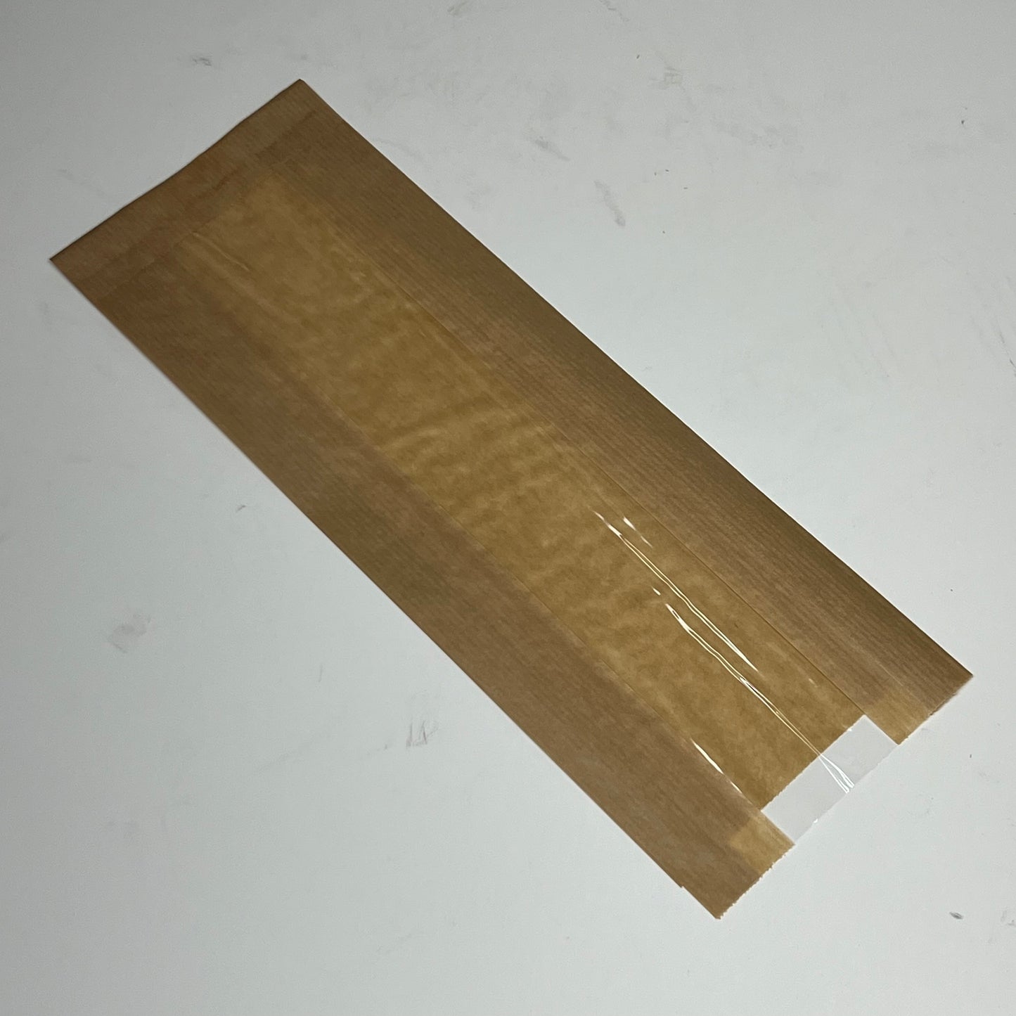 ZA@ FIRST PACK (1000 PACK) Kraft Paper Sandwich & Baguette Bags with Window Sz 4.7" x 1.6" x 13.4" 210SANDB34F