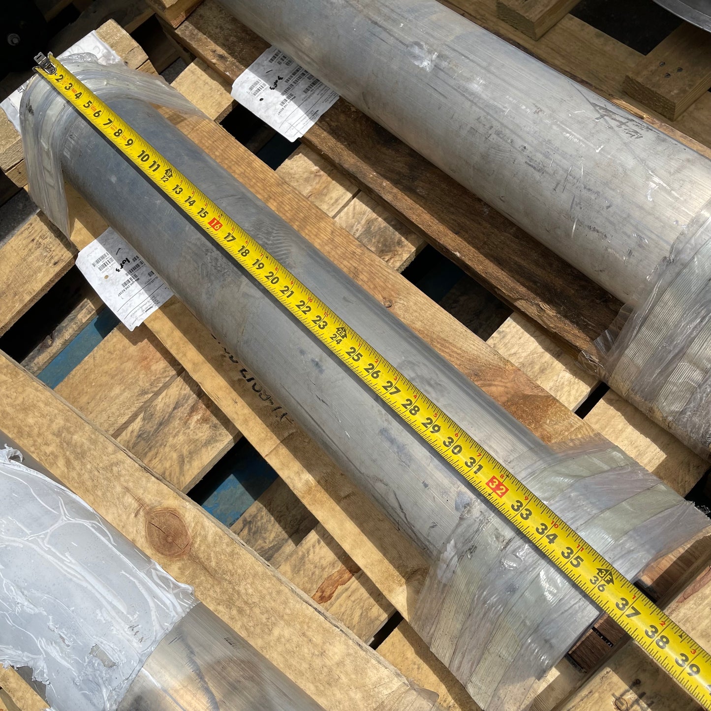 Z@ CASTLE METALS Aluminum Cylinders for Machining 36”x6” ~299 lbs (New)