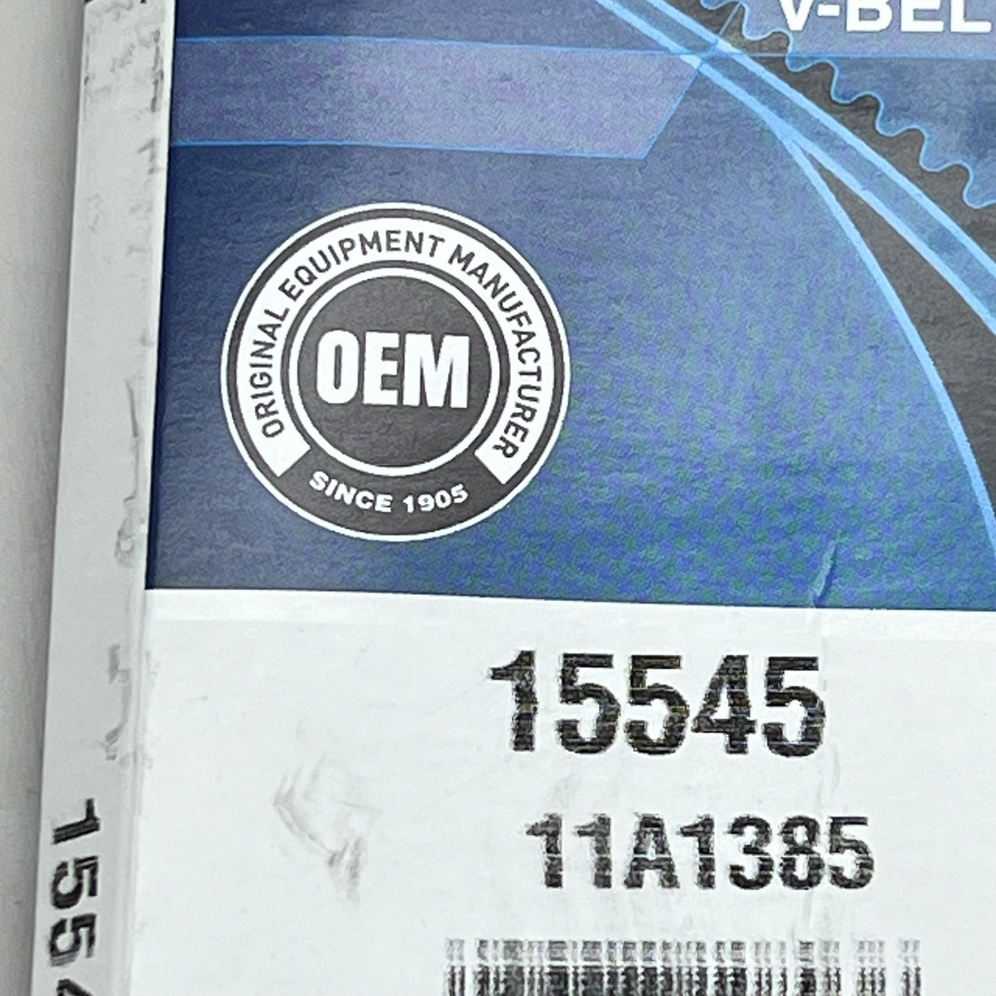 DAYCO V-Belt Top Width .44" Effective Length 54.50" 36 Degree Angle 15545