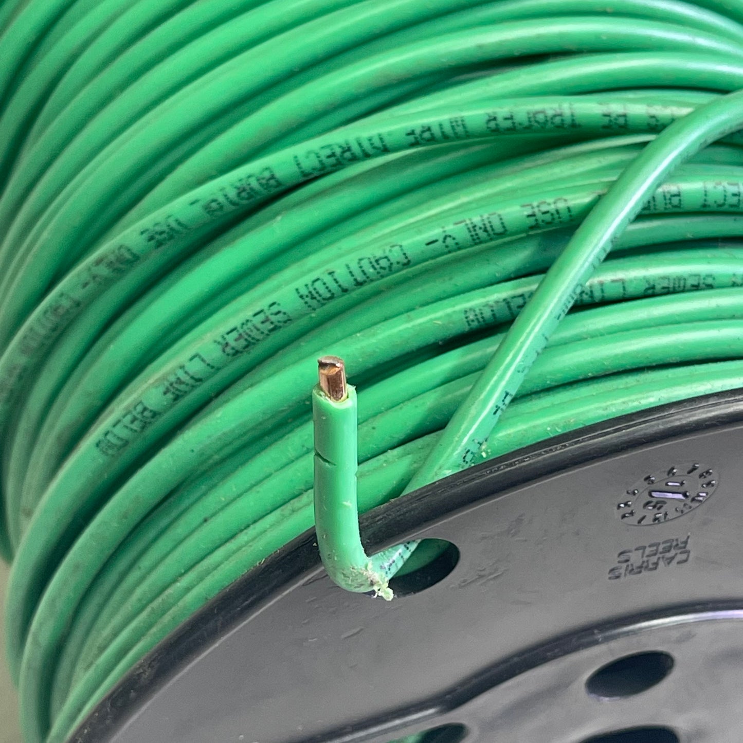 KRIS-TECH CCS High Strength Copper Tracer Wire 500 ft Green CCS SR PE-30