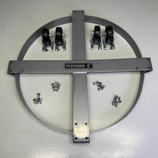 PENTAGON 55 Gallon Drum Dolly W/ Hardware 26.5" x 26.5" Gray 83-DT5493 5042