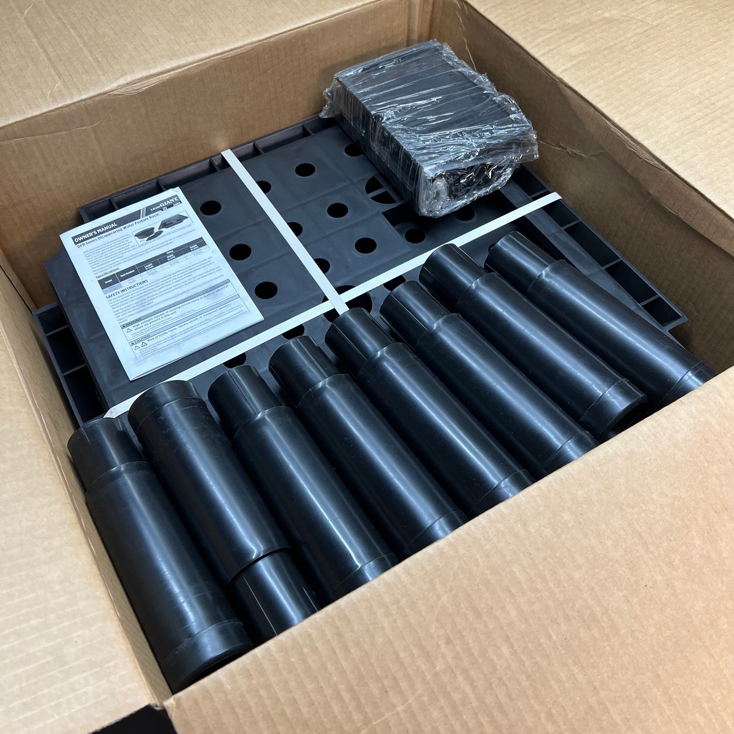 LITTLE GIANT Non-Toxic Disappearing Water Basin Parts Black DFB44PP 566560 AS-IS