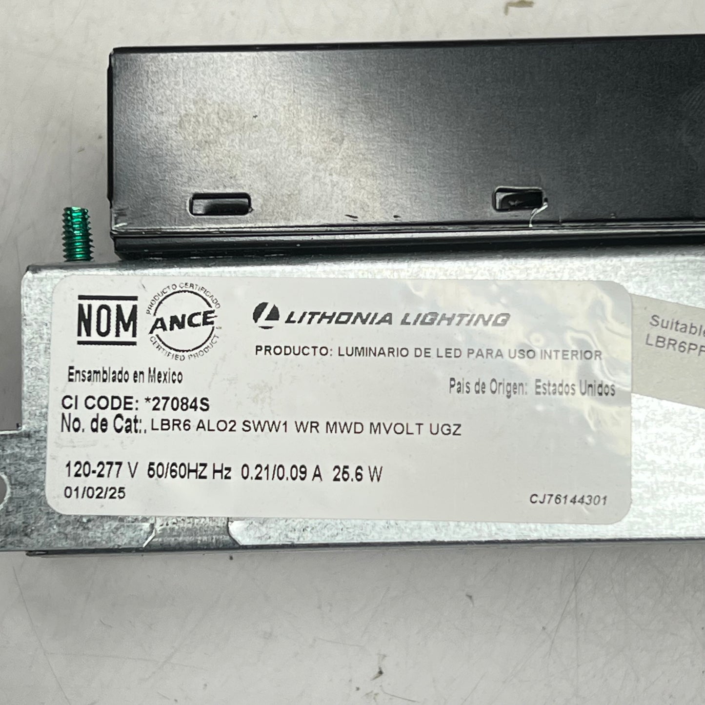 ACUITY BRAND Lithonia Lighting Recessed Mounting LBR6 ALO2 SWW1 WR MWD MVOLT UGZ